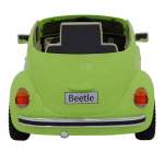 MINI BEATLE CORE VERDE 12V. FUSCA