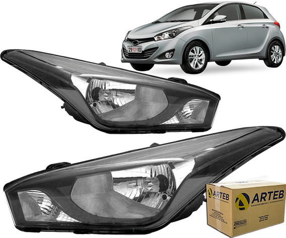 FAROL HB20 HB20S SEDAN 2012 M NEGRA LD LE ORIGINAL ARTEB