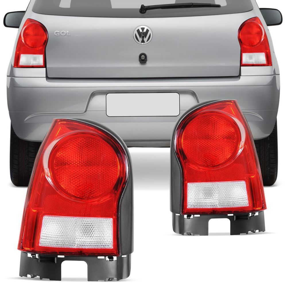 Lanterna Traseira Gol G4 2006 07 08 09 10 11 12 13 14 Bicolor Cristal