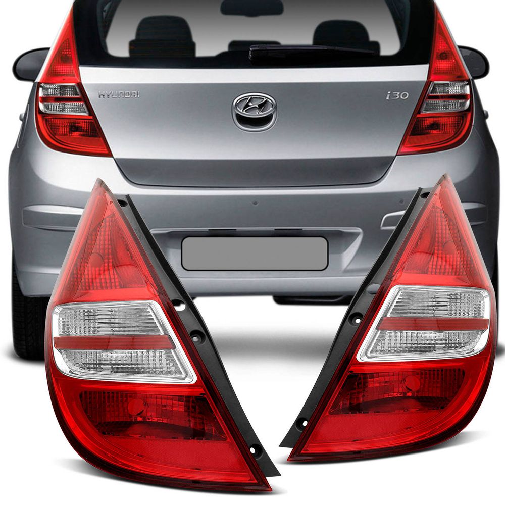 Lanterna Traseira Hyundai I30 2008 2009 2010 2011 2012 Bicolor Cristal