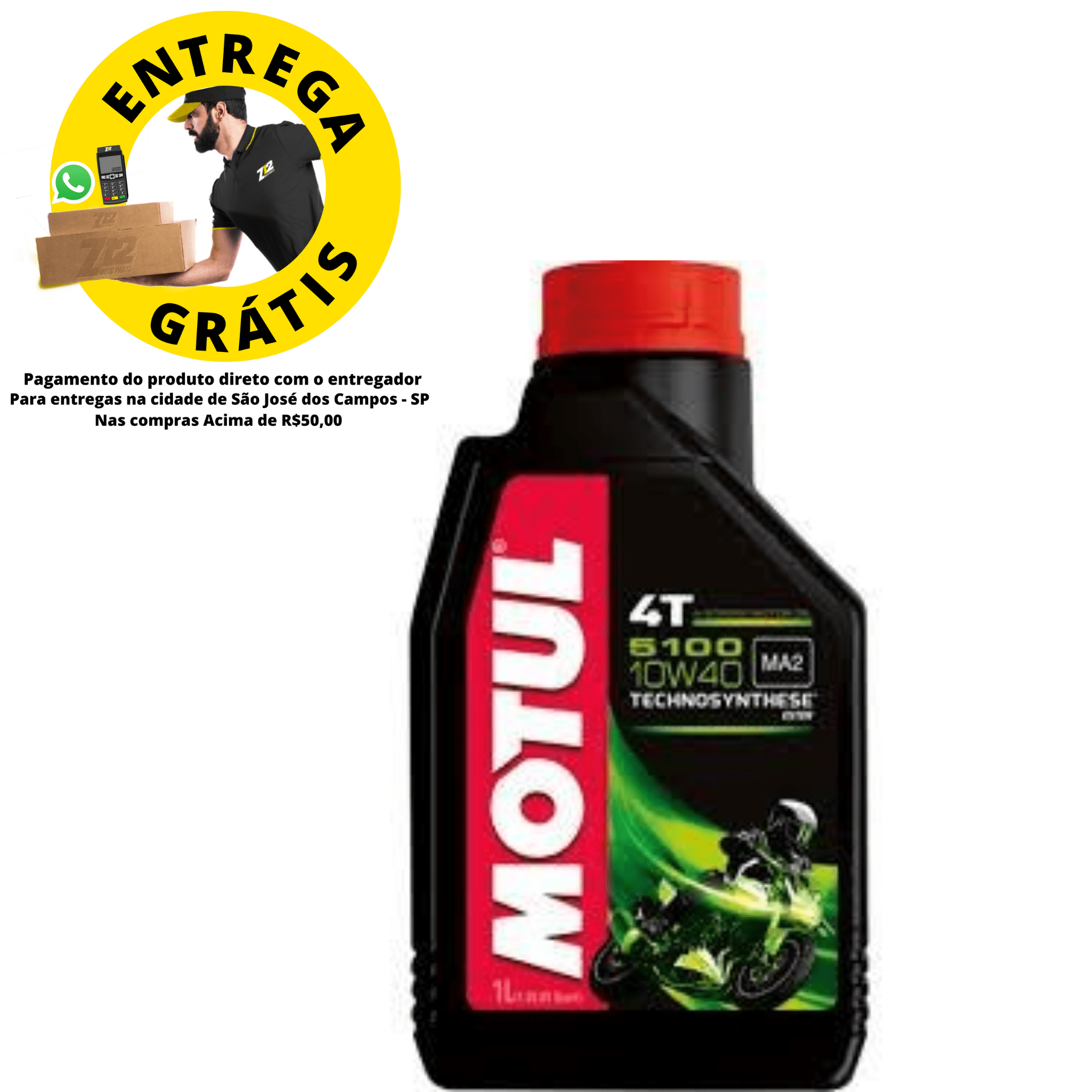 Oleo moto Motul 5100 10W40 4T - BMW / Suzuki / Yamaha